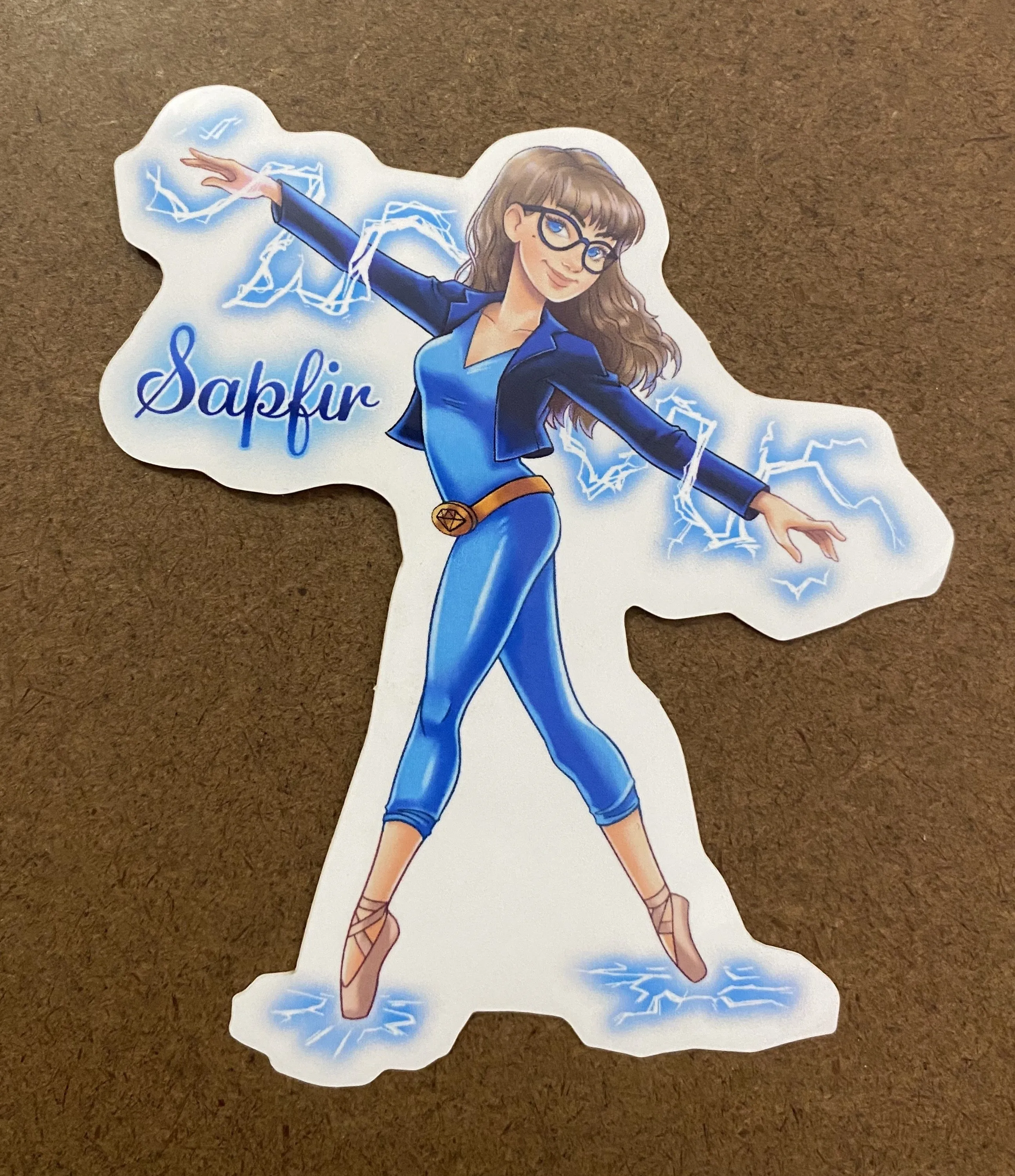 Pointe Shoe Superhero Sticker