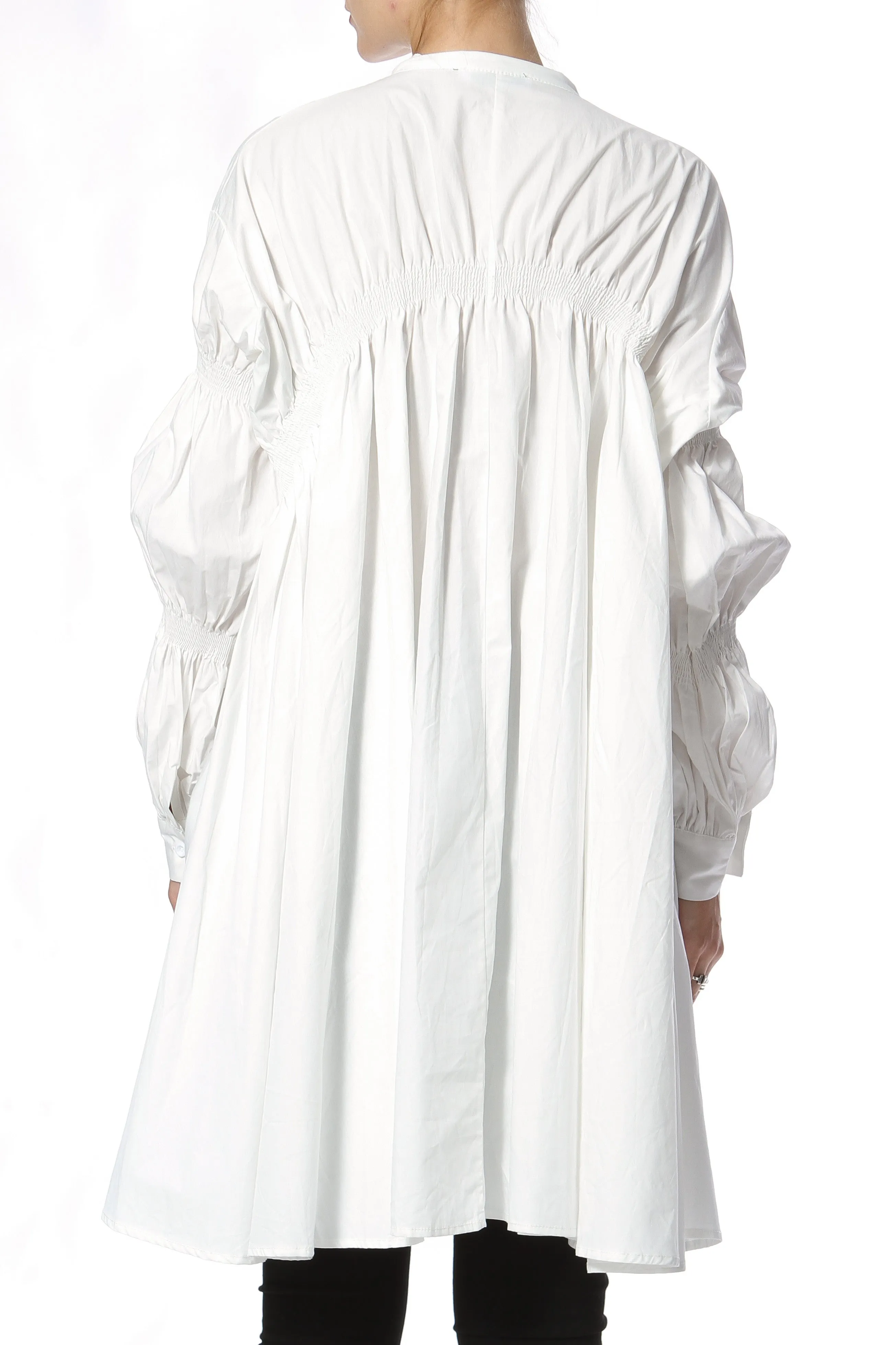 Ruched Shirt-Dress