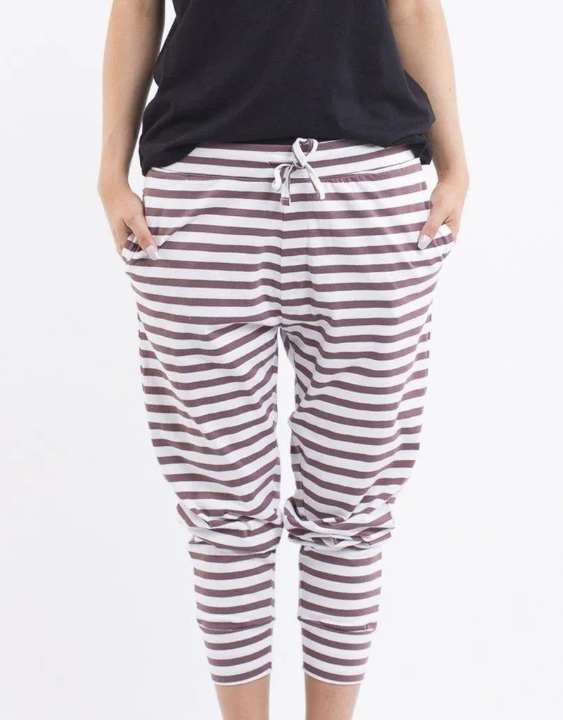 Silent Theory Strike Pants Mauve Stripe