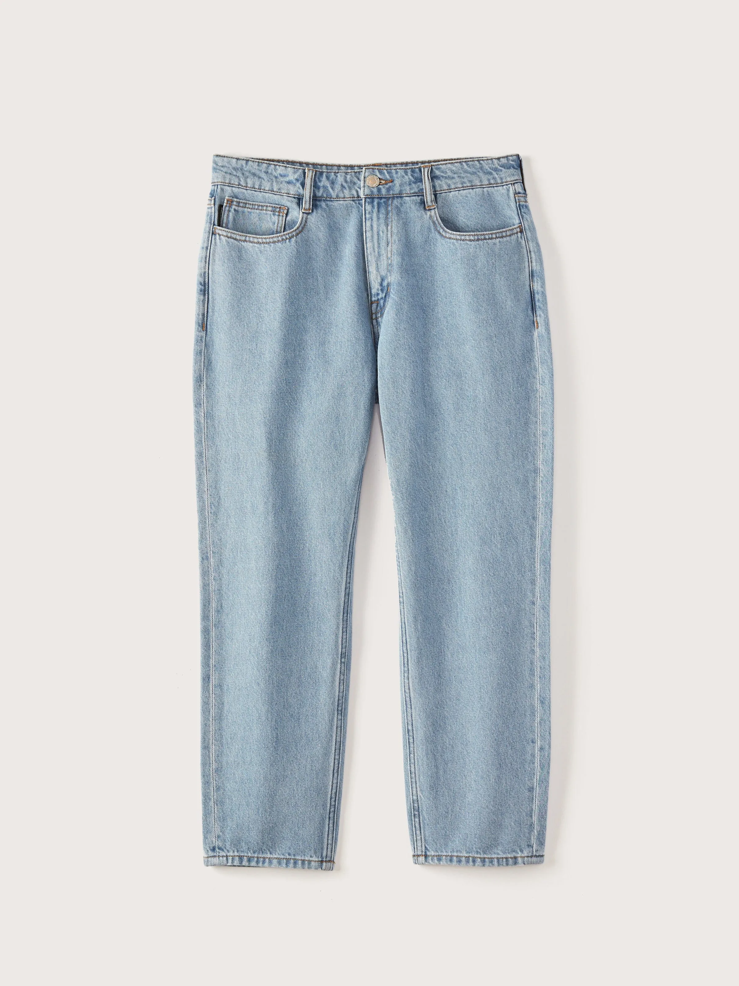 The Slim Fit Hemp Jean in Washed Blue