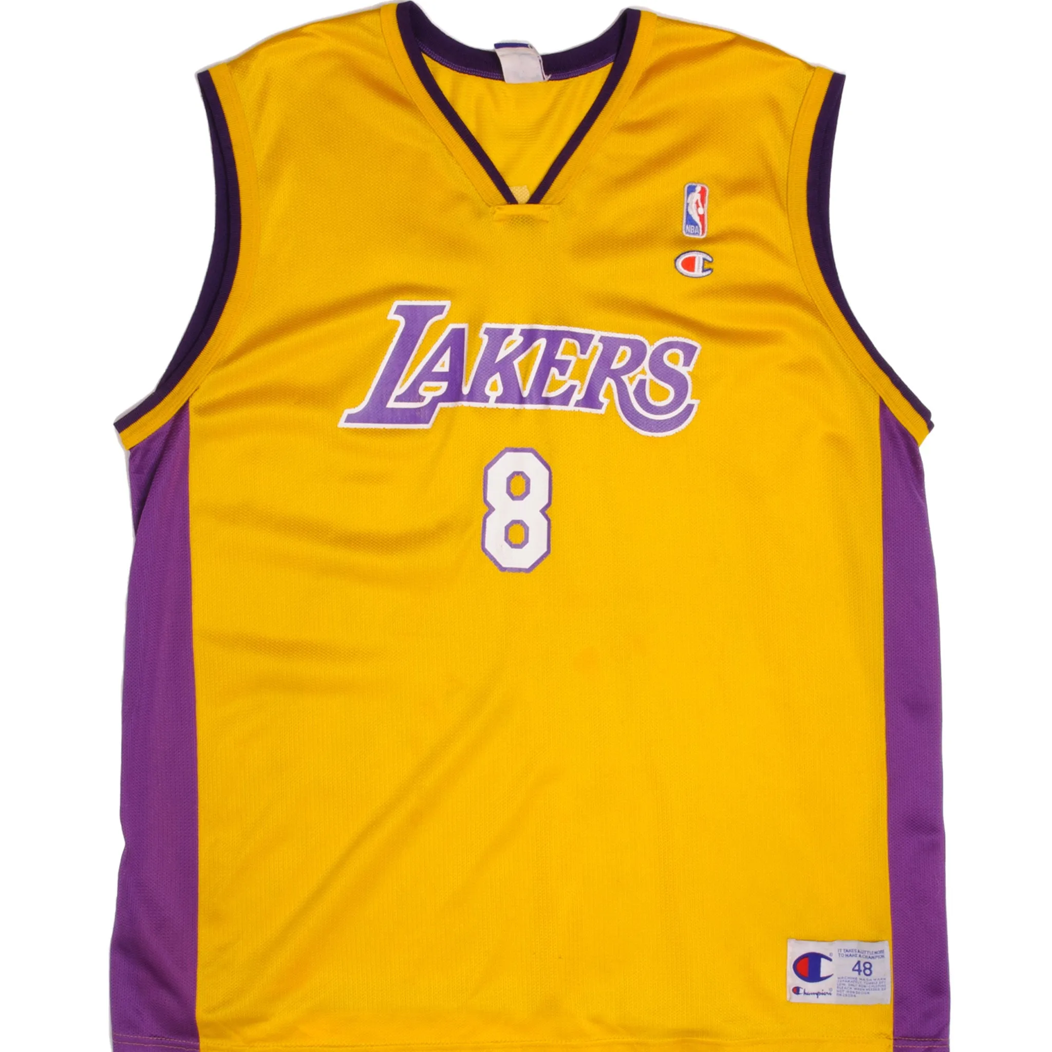 VINTAGE CHAMPION NBA LOS ANGELES LAKERS KOBE BRYANT JERSEY SIZE 48