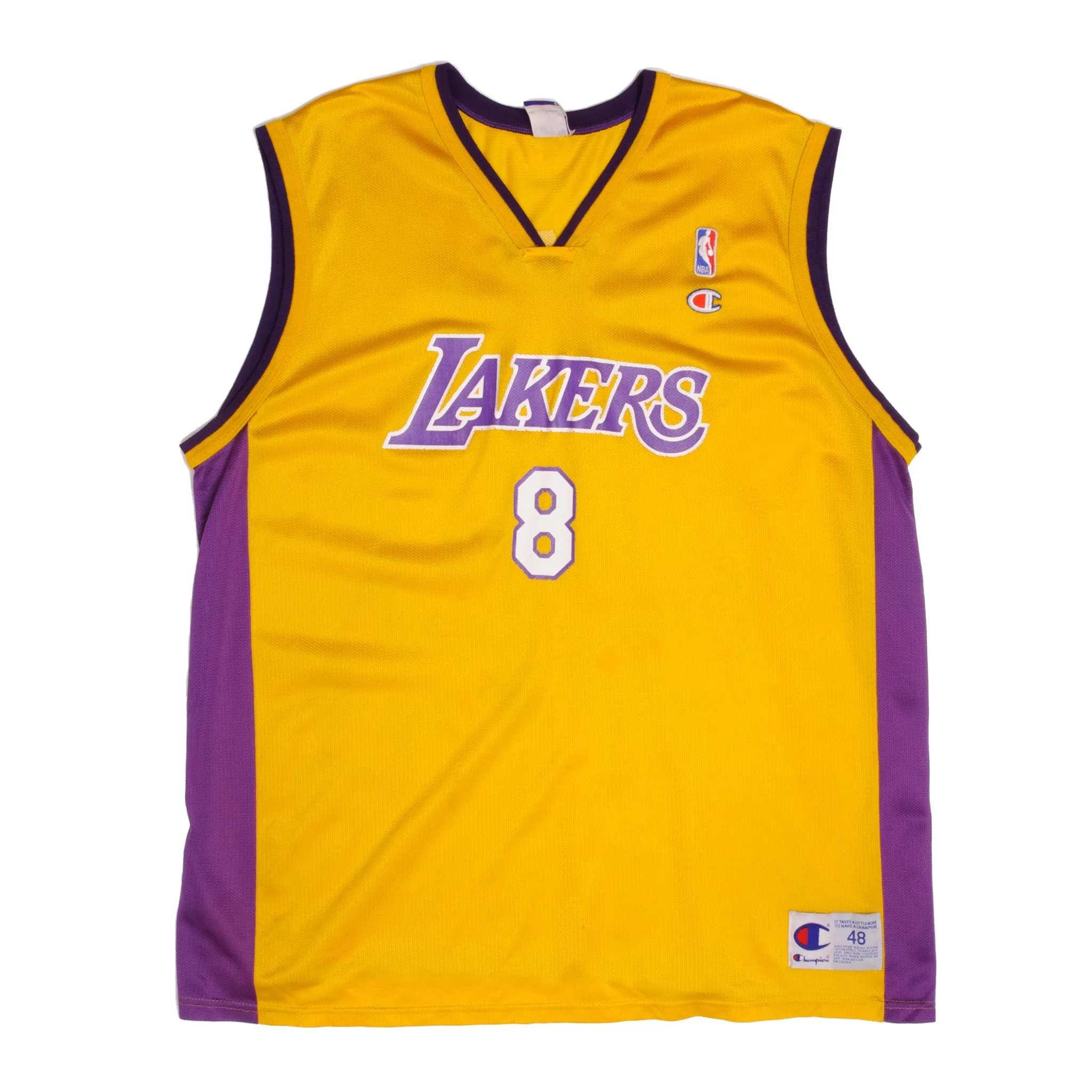 VINTAGE CHAMPION NBA LOS ANGELES LAKERS KOBE BRYANT JERSEY SIZE 48