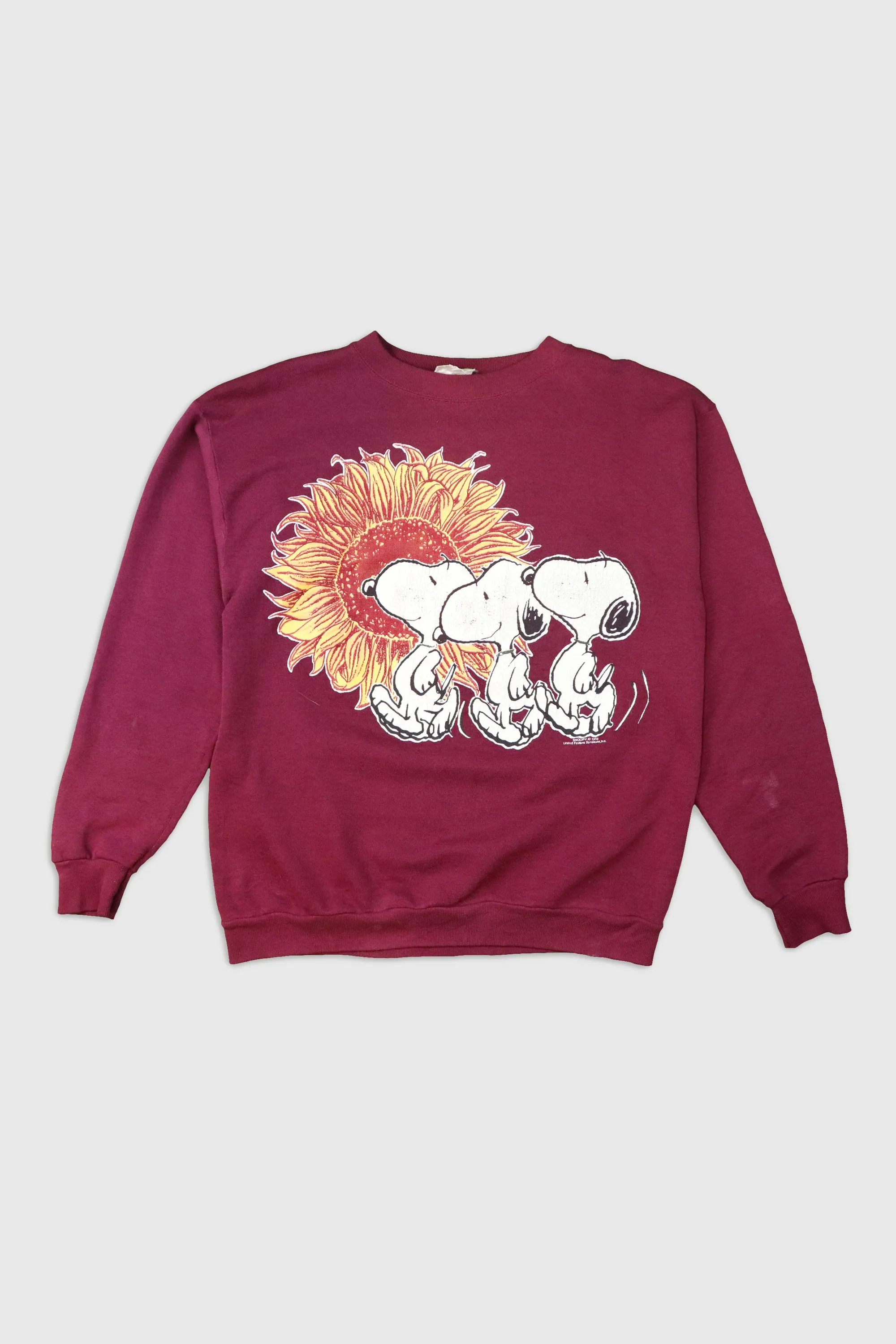 Vintage Snoopy And Sunflower Sweatshirt Sz L