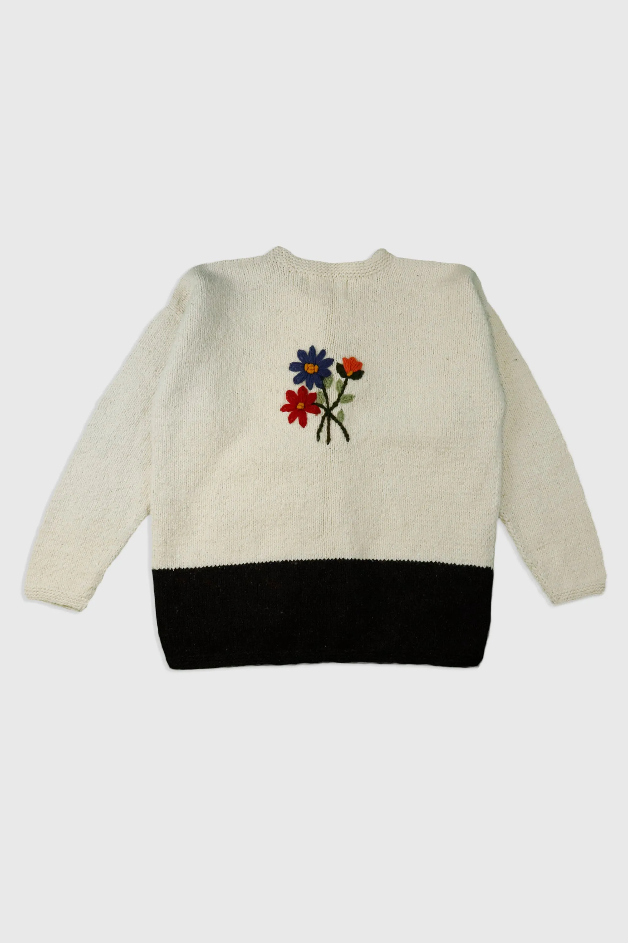 Vintage World Folk Art Knited Sweatshirt Sz M